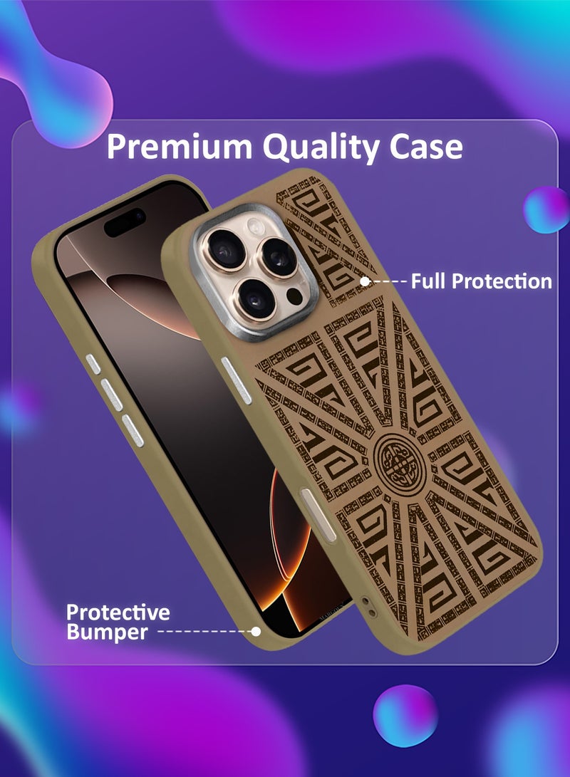 CATANES iPhone 16 Pro  Case Cover Carbon Fiber Pattern Phone Case Slim Shockproof Back Cover Diagonal Patchwork - Image 2